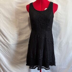 Black Lace Mini Dress Chic